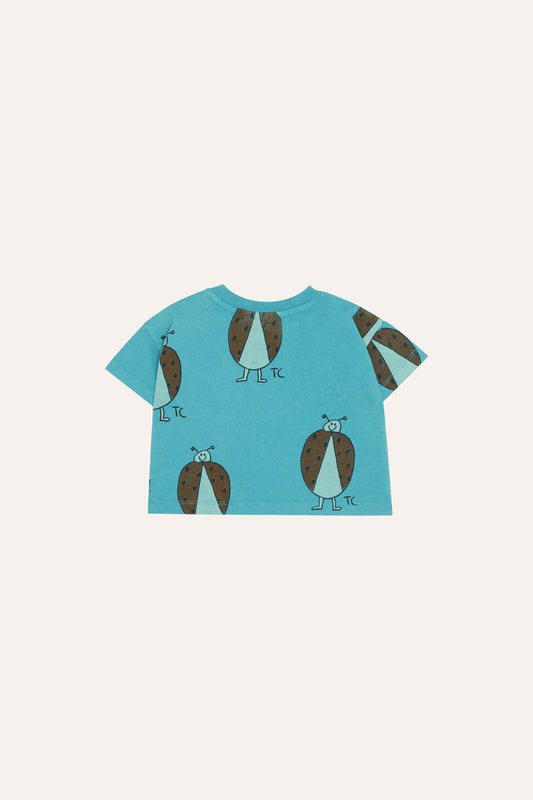 Camiseta bebe azul ladybug trasera