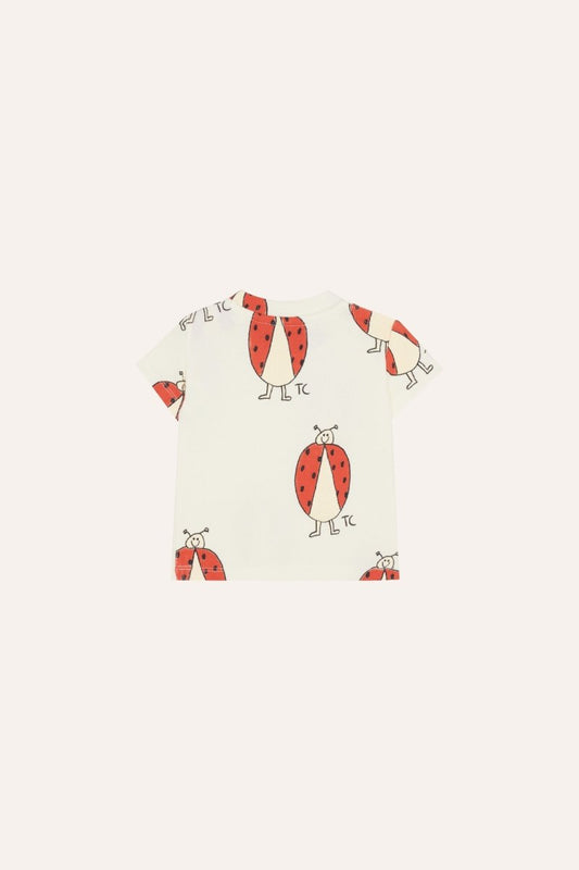Camiseta bebe cruda ladybug trasera