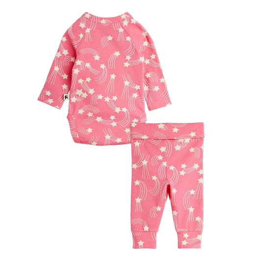 Conjunto estrellas fugaces bebe delantera