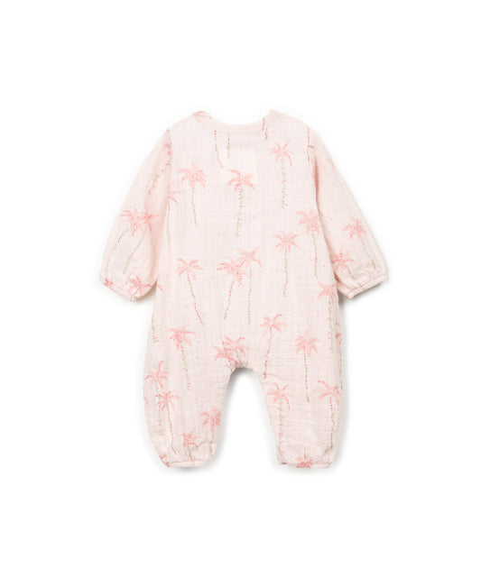 Mono tejido estampado floral trasera