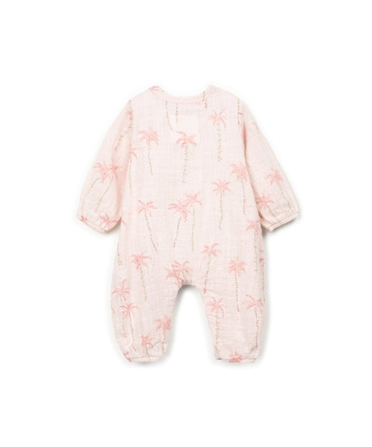 Mono tejido estampado floral trasera