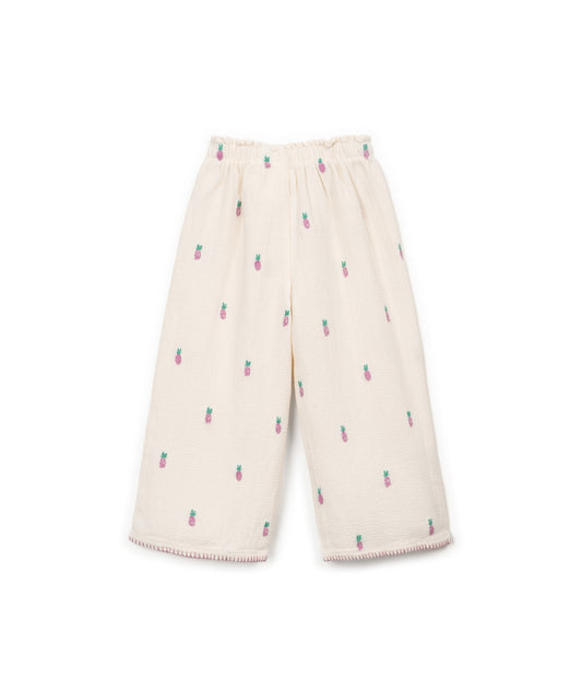 Pantalon largo pina trasera