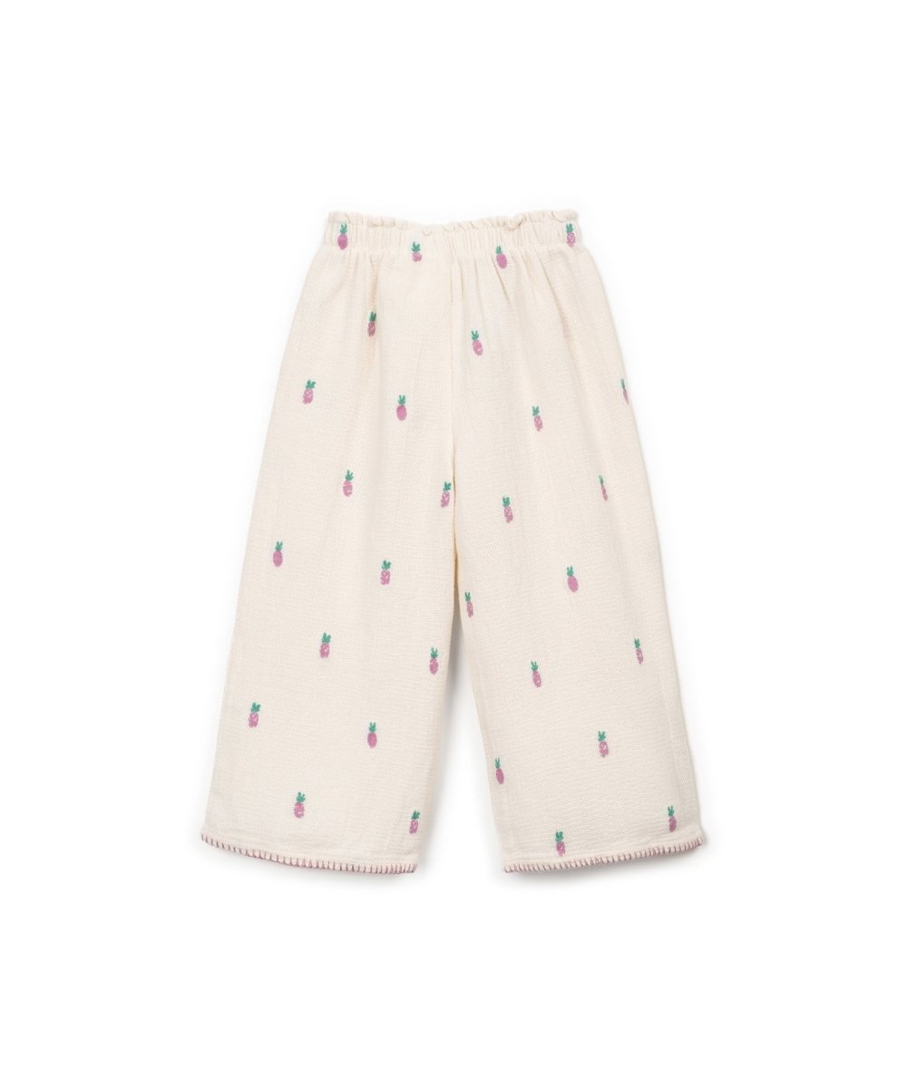 Pantalon largo pina trasera