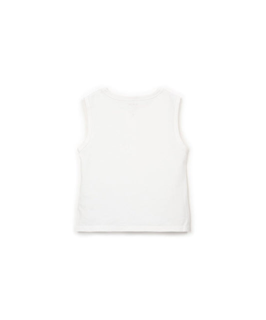 Playera sin mangas trasera