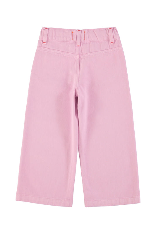 Pantalon acampanado lila trasera