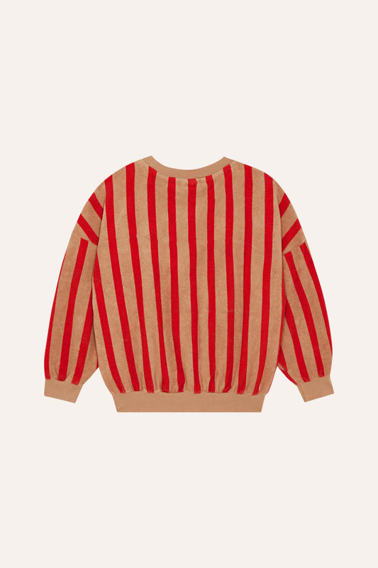 Sudadera rayas rojas trasera