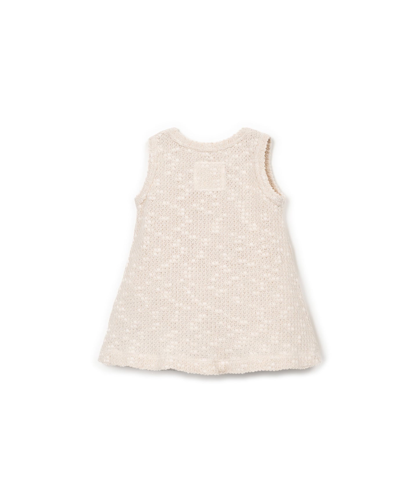 VESTIDO PIQUE FANTASIA BLANCO TRASERA
