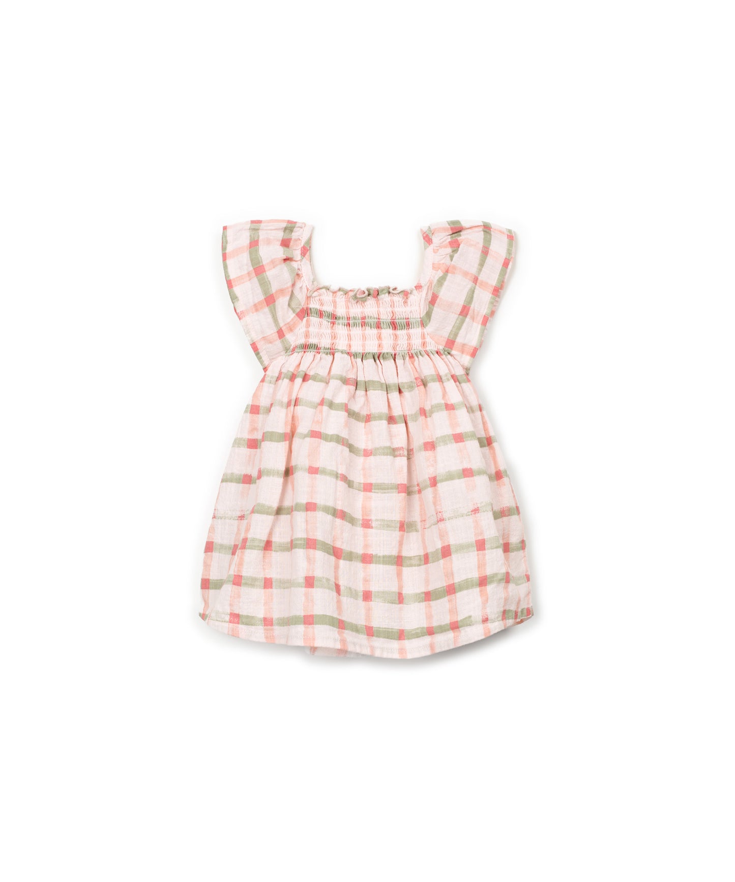 Vestido tejido estampado trasera