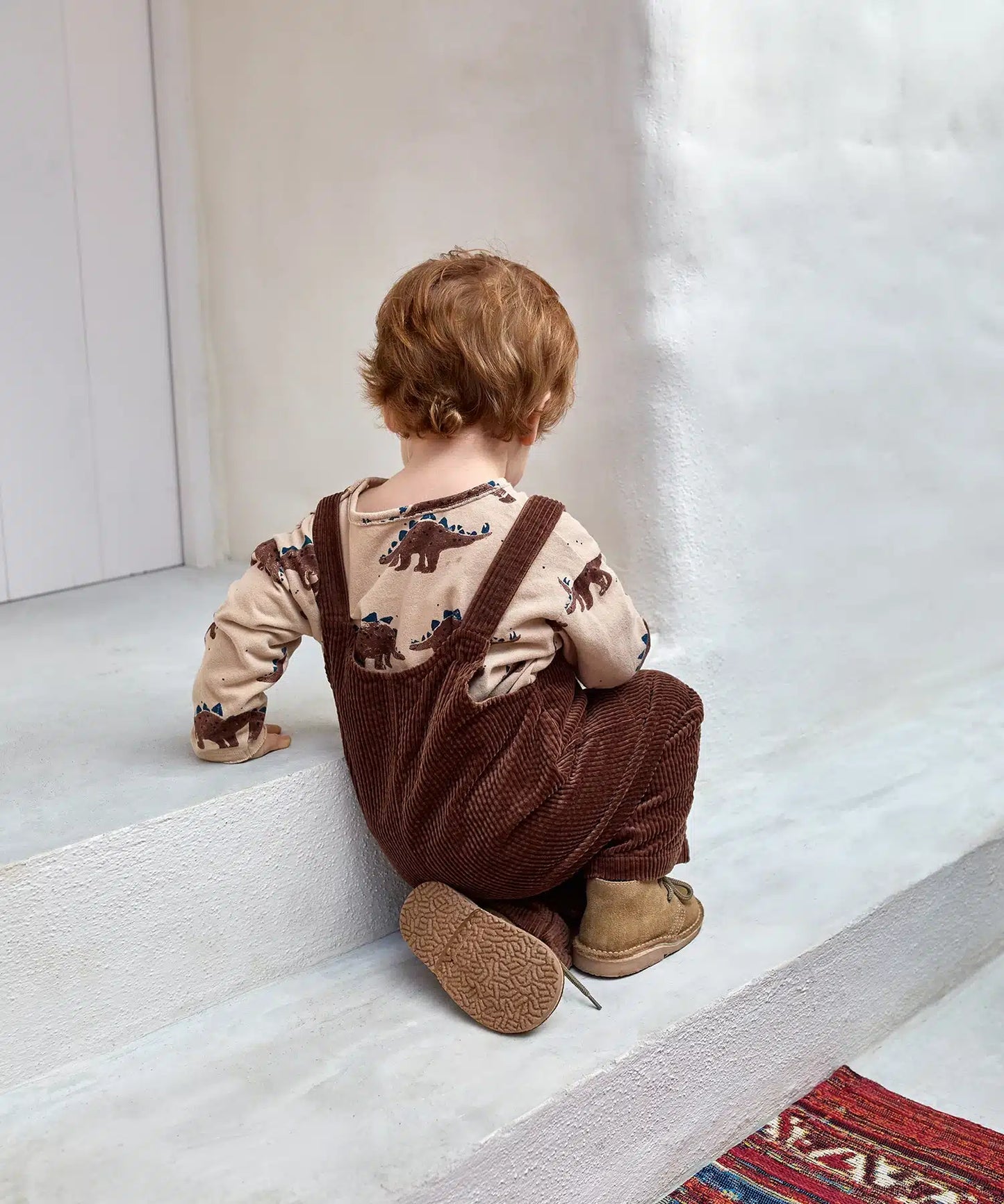 Camiseta Bebé Algodón Beige Dinosaurios de Play Up - imagen de colección.