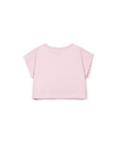 Camiseta mangacorta rosada trasera
