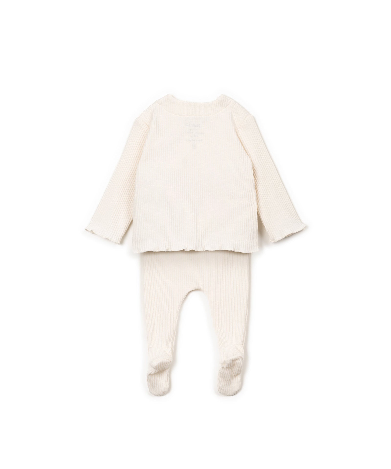 CONJUNTO PLAYERA Y PANTALON ACANALADO TRASERA