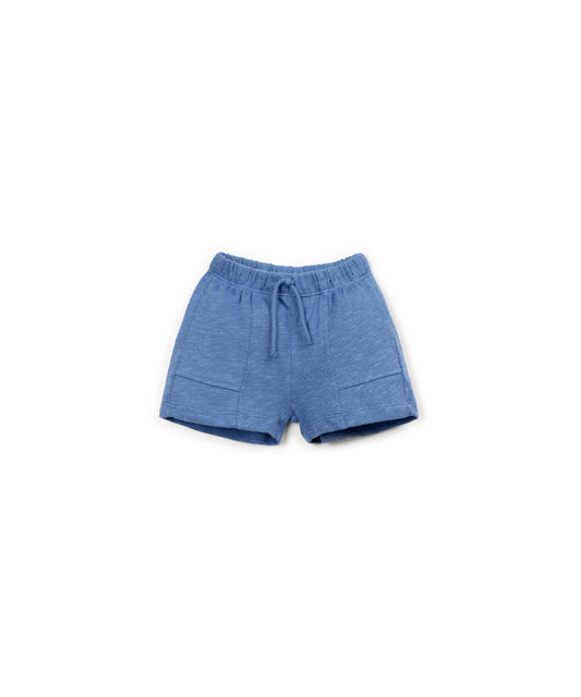 PANTALONES  CORTOS JERSEY FLAME AZUL DELANTERA