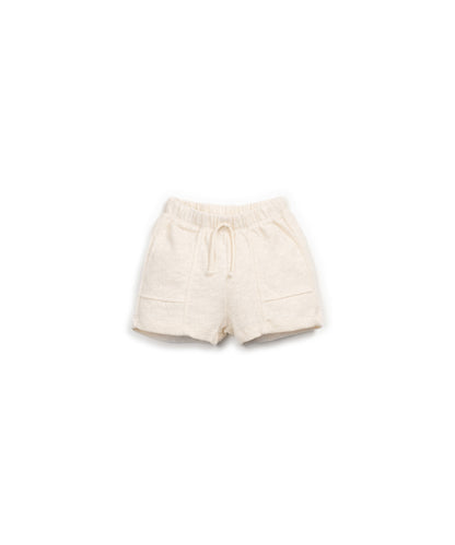 PANTALONES  CORTOS JERSEY FLAME BEIGE DELANTERA
