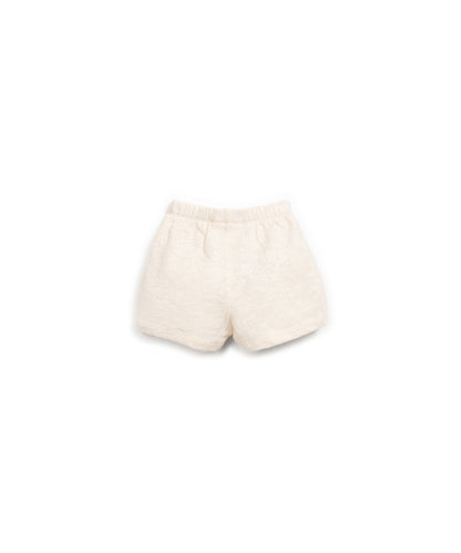 PANTALONES  CORTOS JERSEY FLAME BEIGE TRASERA