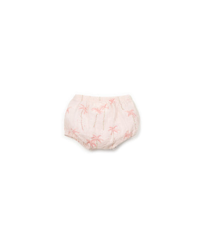 Cortos tejido estampado bio resin rosa trasera