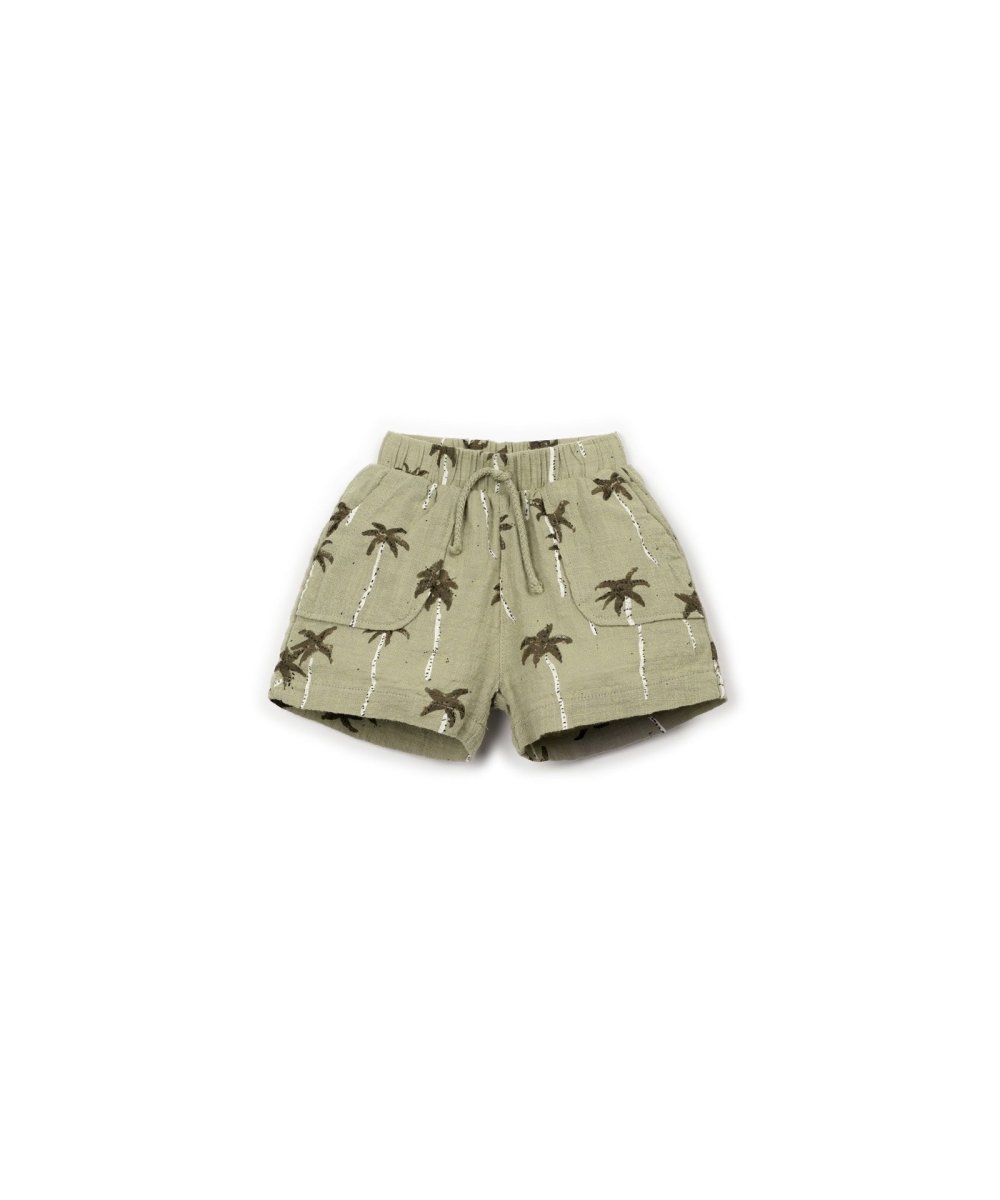 PANTALONES  CORTOS TEJIDO ESTAMPADO DELANTERA 