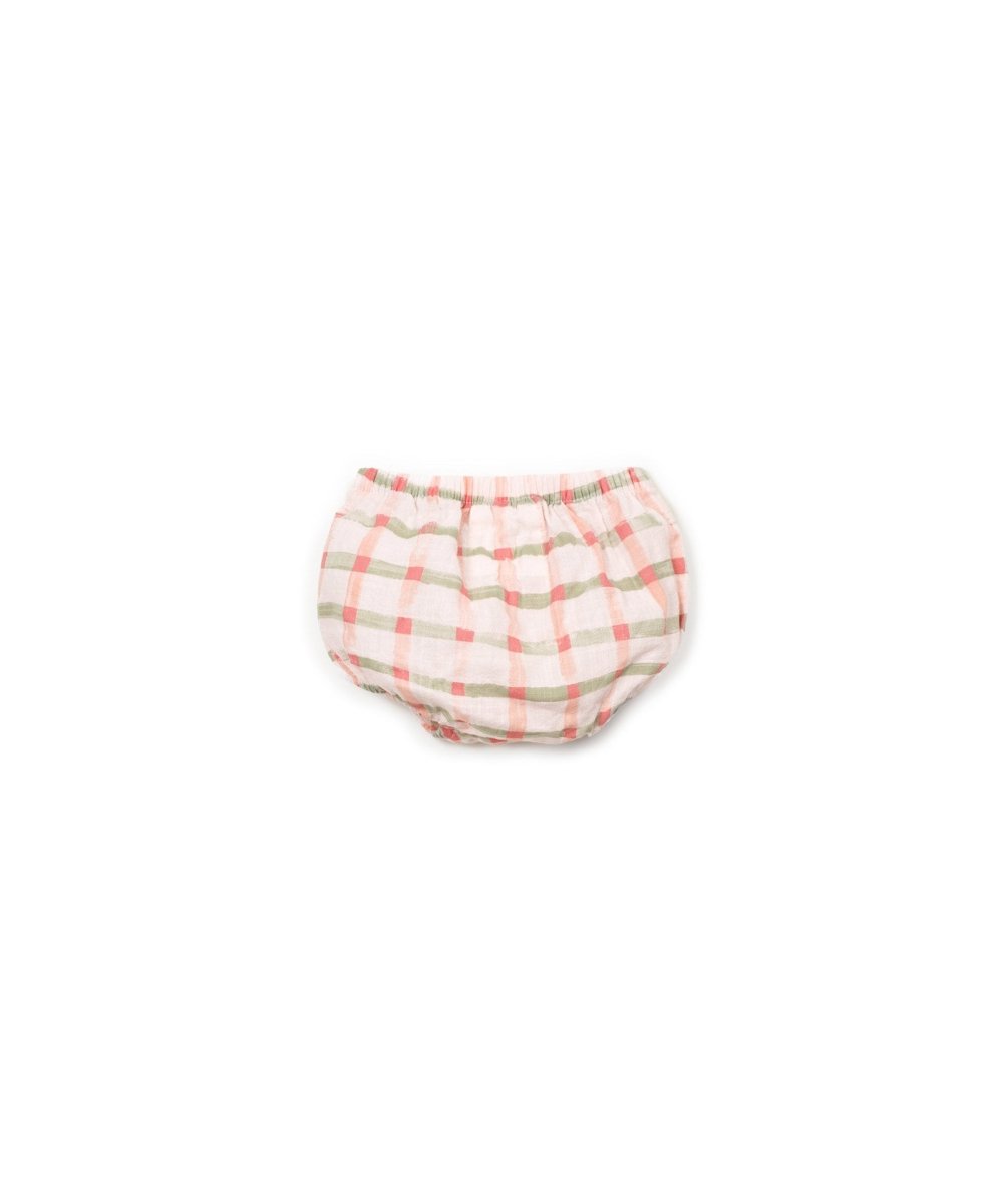 PANTALONES  CORTOS TEJIDO ESTAMPADO TRASERA