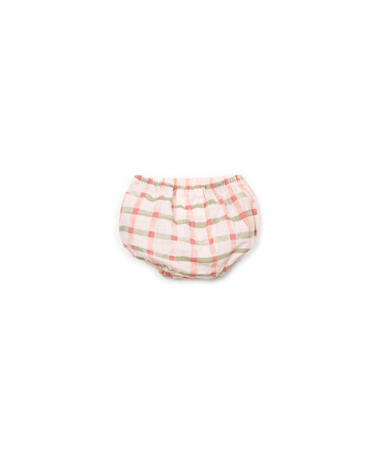 PANTALONES  CORTOS TEJIDO ESTAMPADO TRASERA