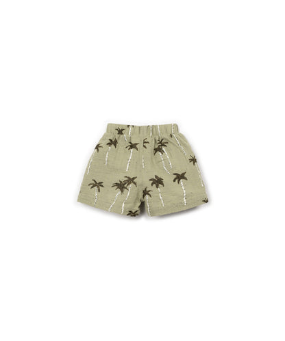 PANTALONES CORTOS EN TEJIDO ESTAMPADO TRASERA