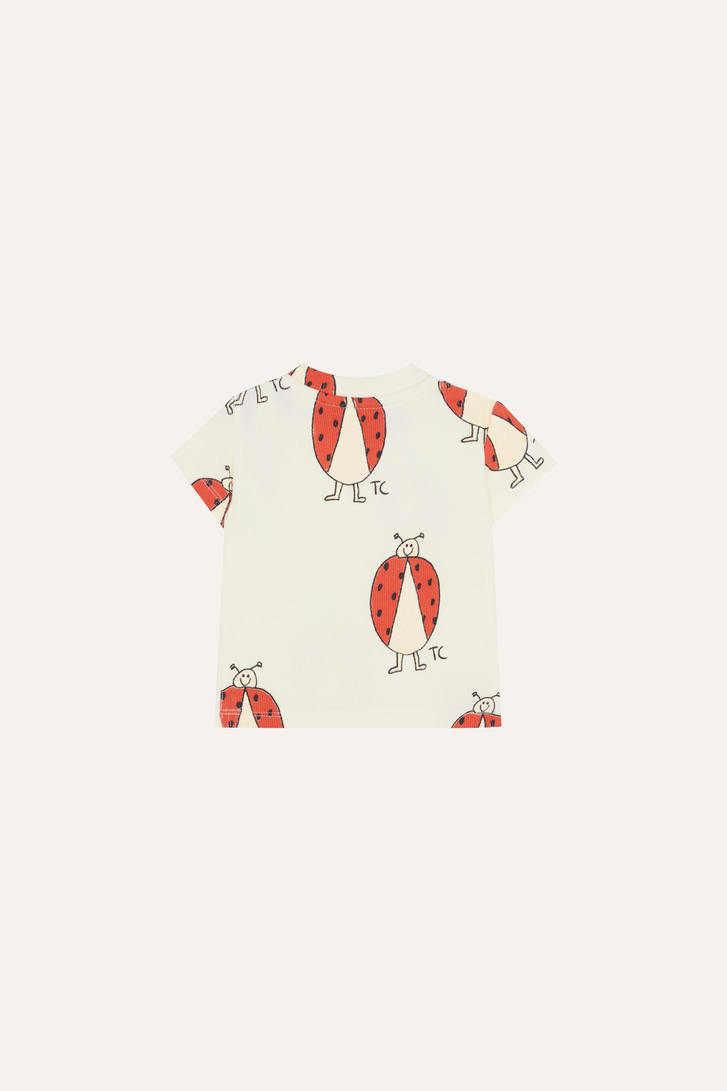 Camiseta bebe cruda ladybug trasera