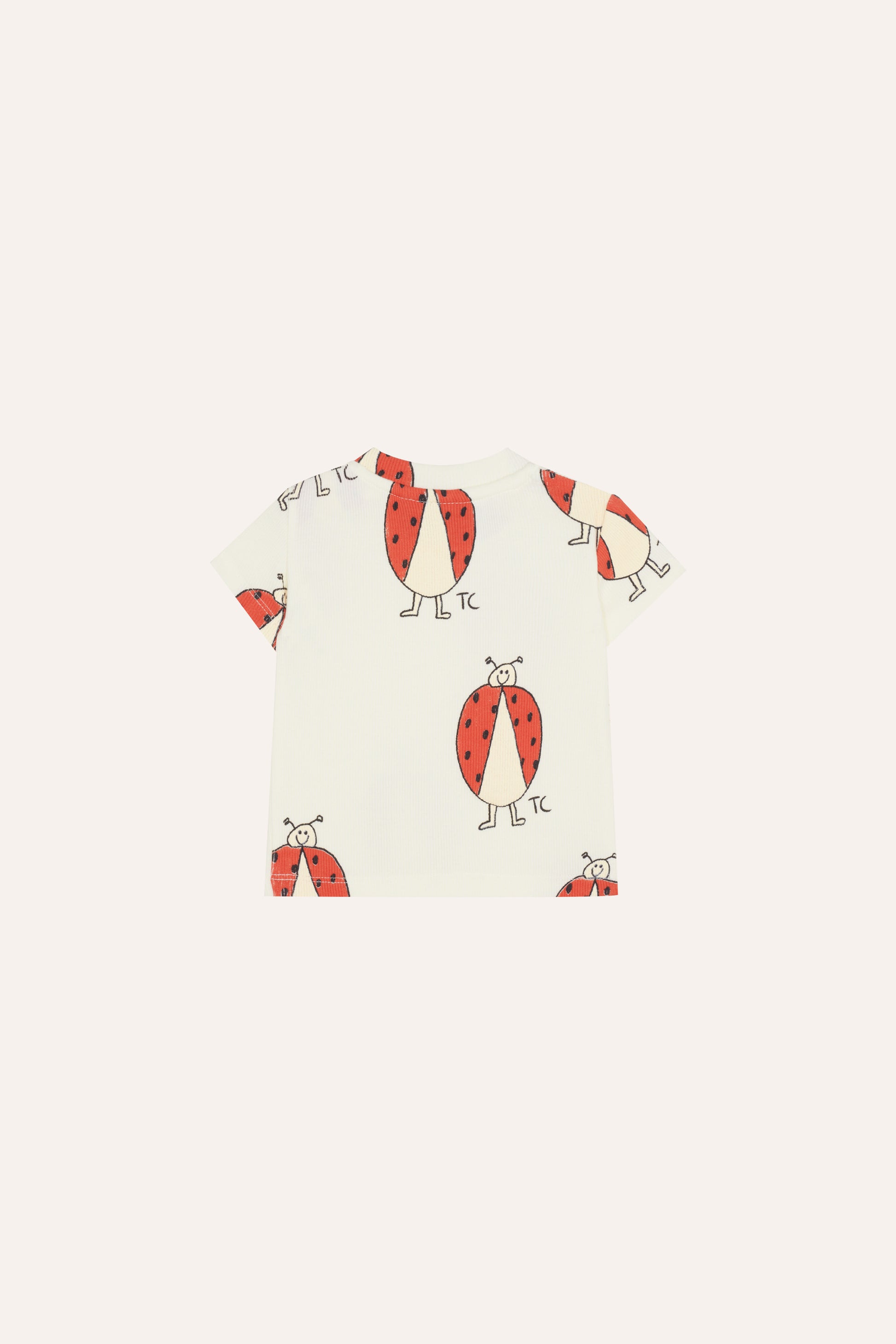 Camiseta bebe cruda ladybug trasera