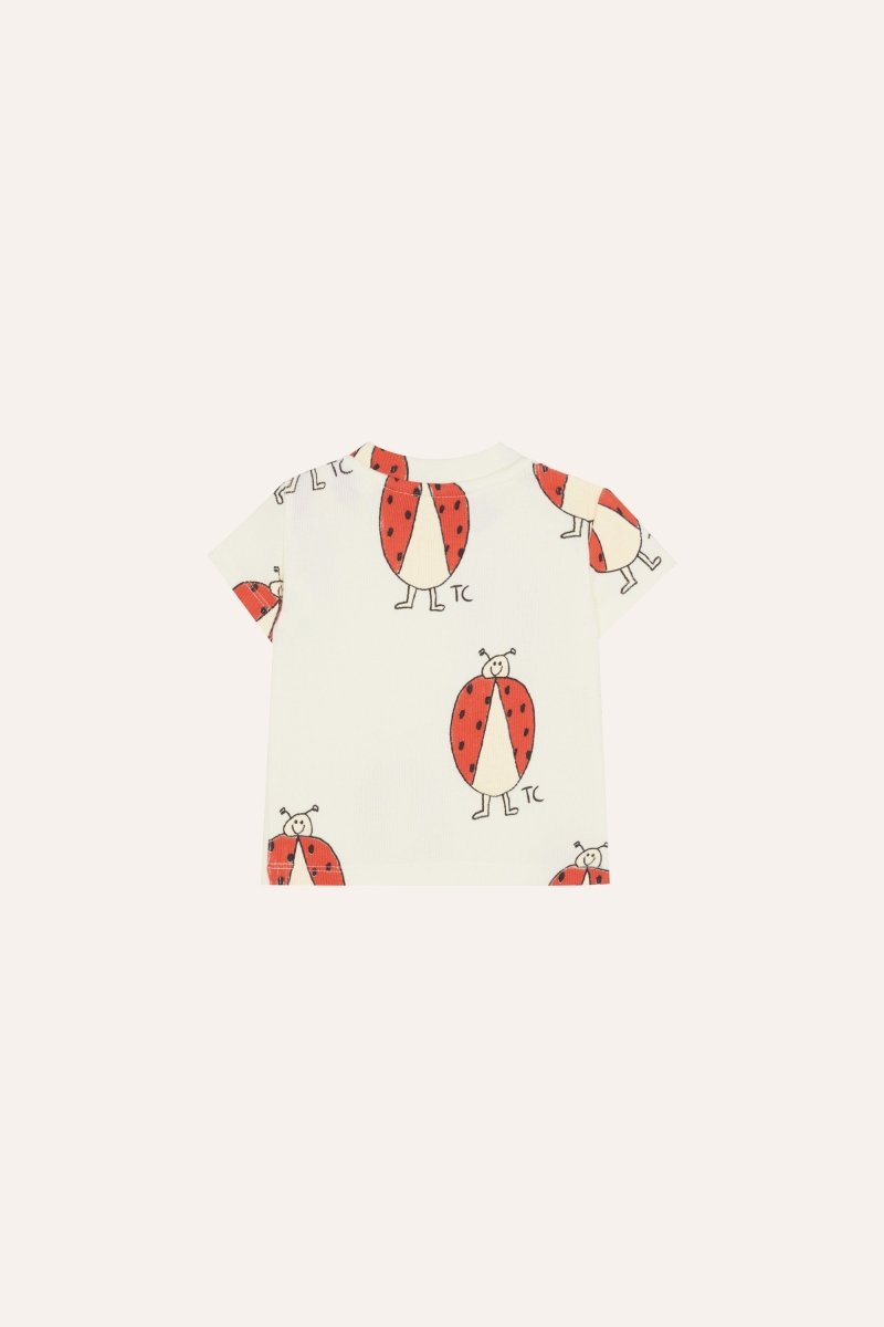 Camiseta bebe cruda ladybug trasera