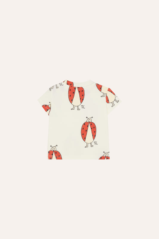 Camiseta bebe cruda ladybug trasera