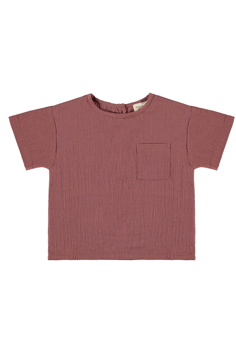 Camiseta edan malva delantera