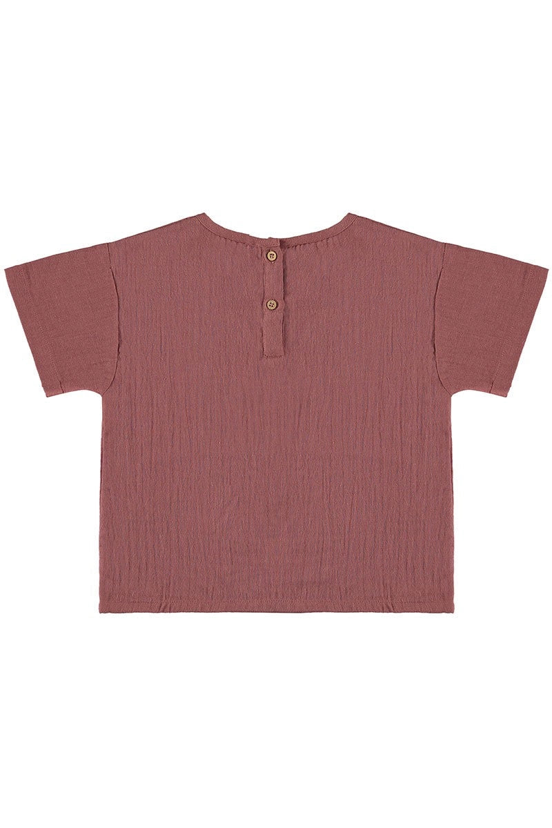 Camiseta edan malva trasera