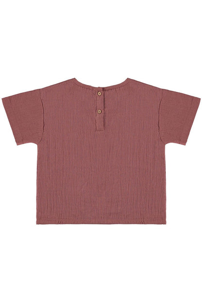 Camiseta edan malva trasera