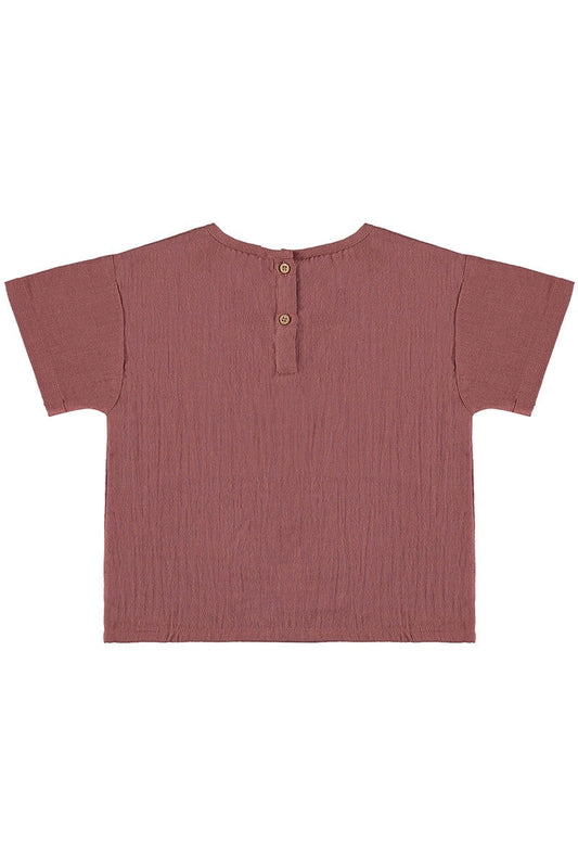 Camiseta edan malva trasera