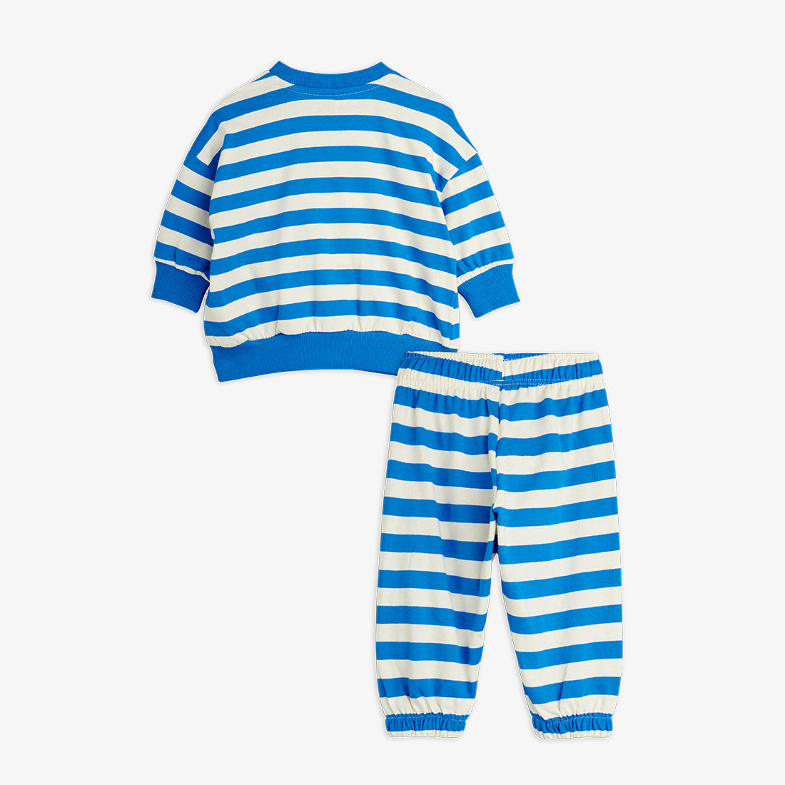 Conjunto tierra bebe a rayas trasera