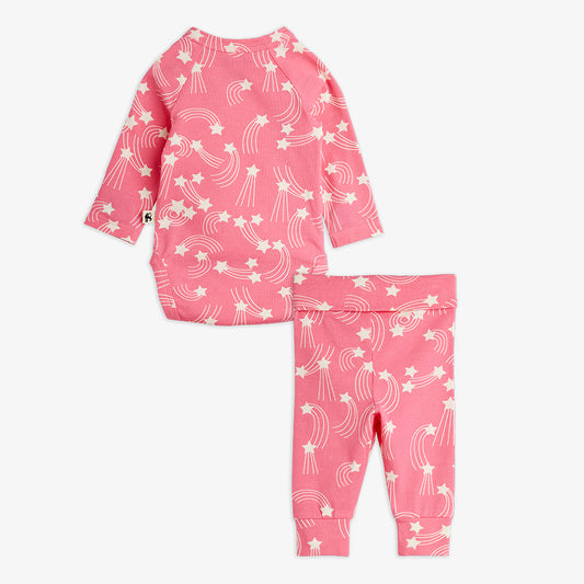 Conjunto estrellas fugaces bebe delantera