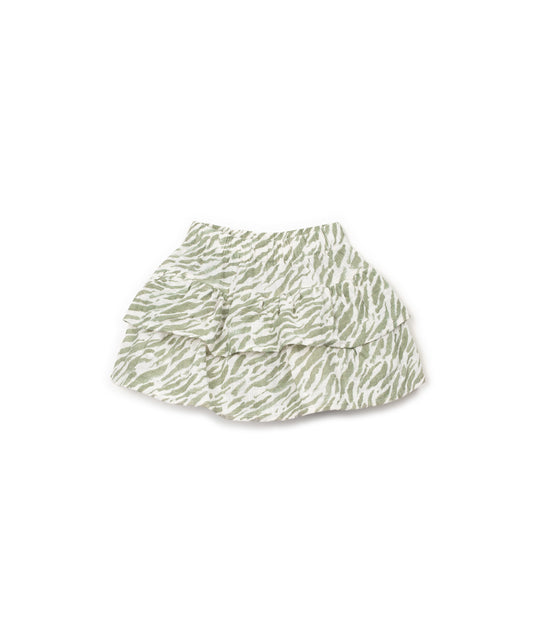Falda pantalon estampado delantera