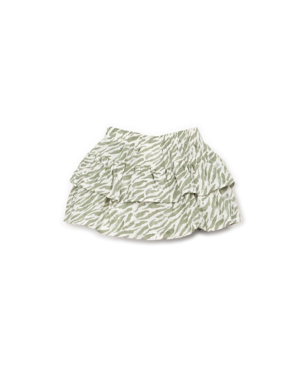 Falda pantalon estampado trasera