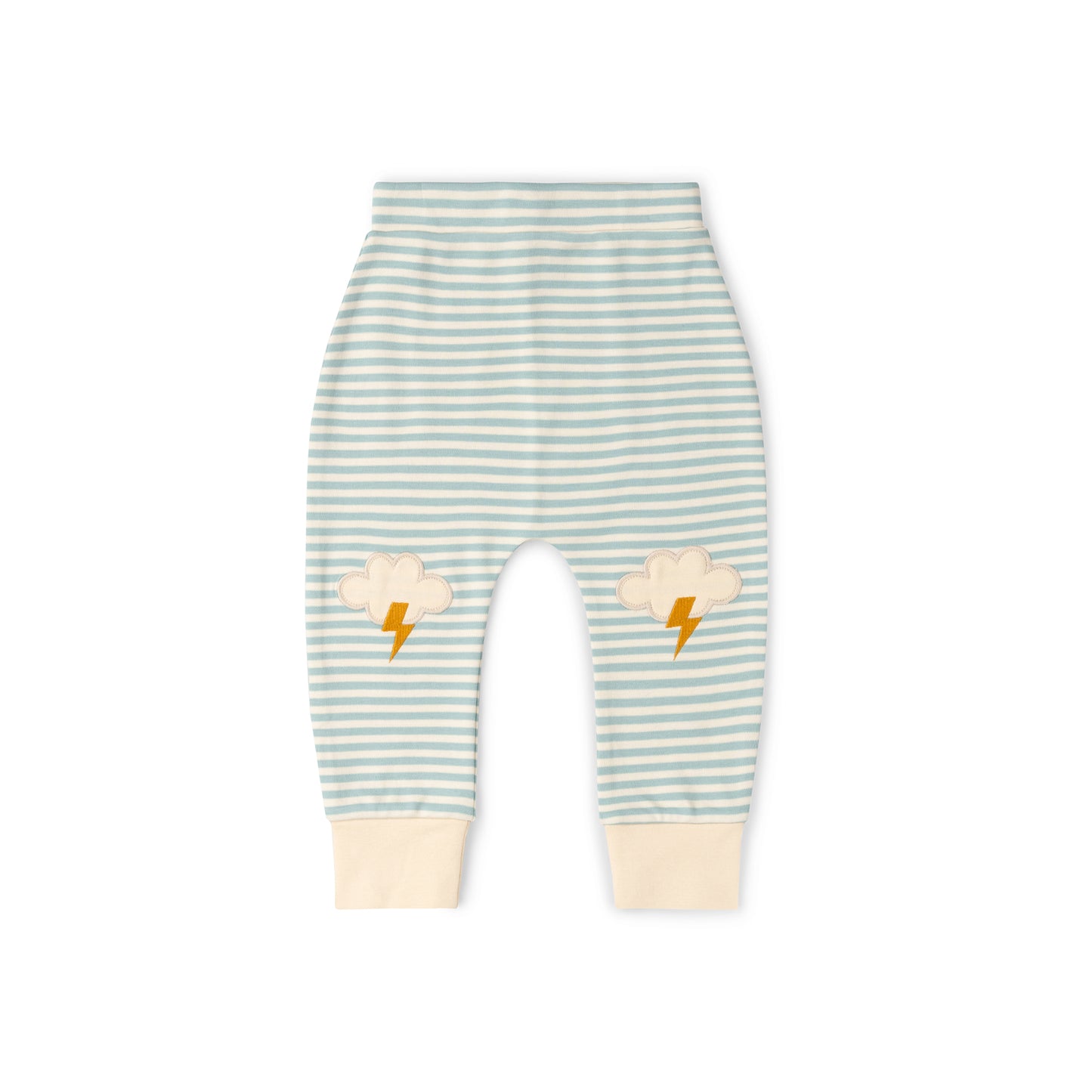 Joggers a rayas con rodillera para todo clima delantera