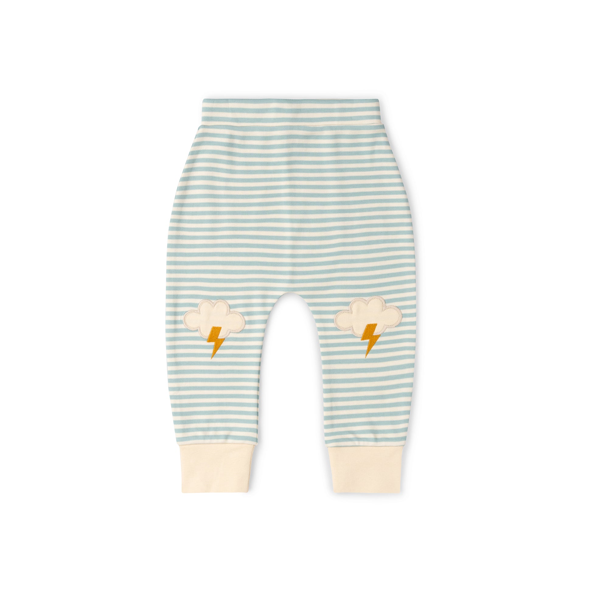 Joggers a rayas con rodillera para todo clima delantera