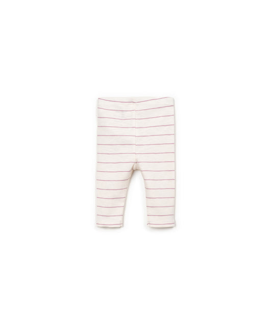 Leggings rib flame rayas sculpture trasera