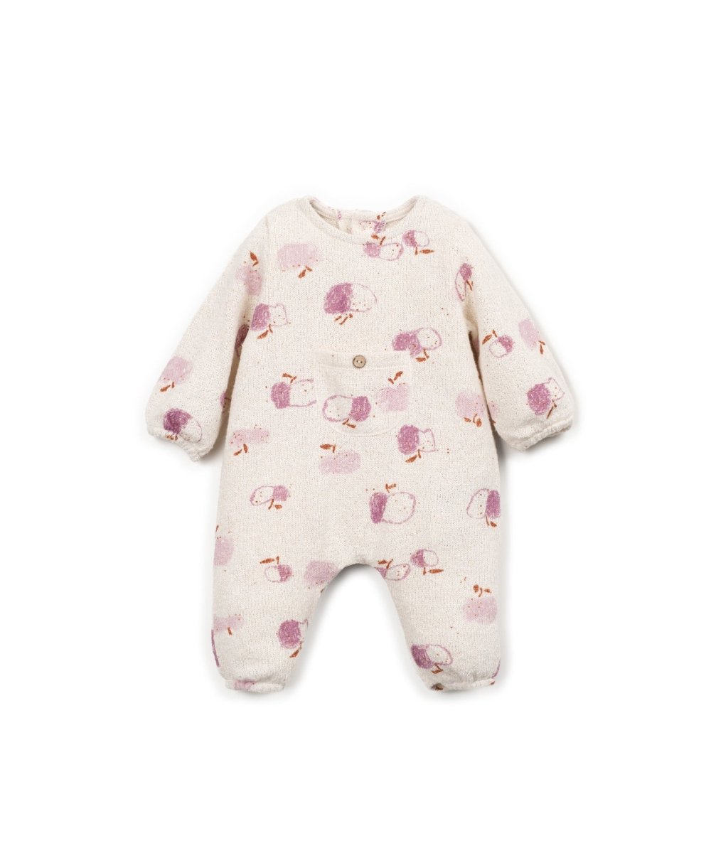 Mono jersey estampado apples sculpture delantera