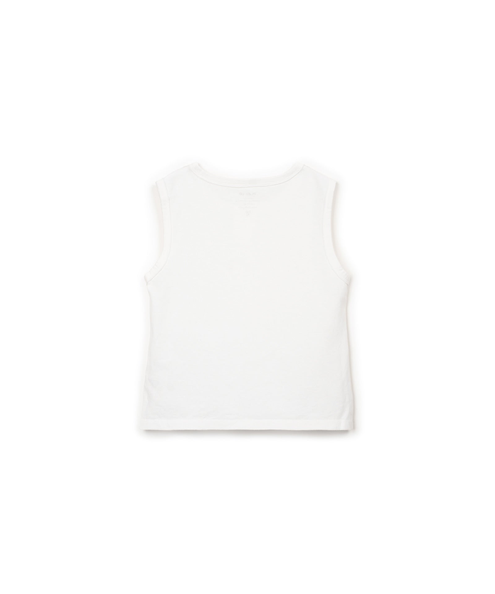 Playera sin mangas trasera
