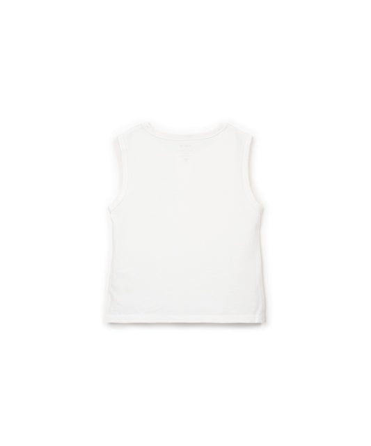 Playera sin mangas trasera