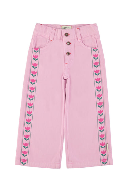 Pantalon acampanado lila delantera