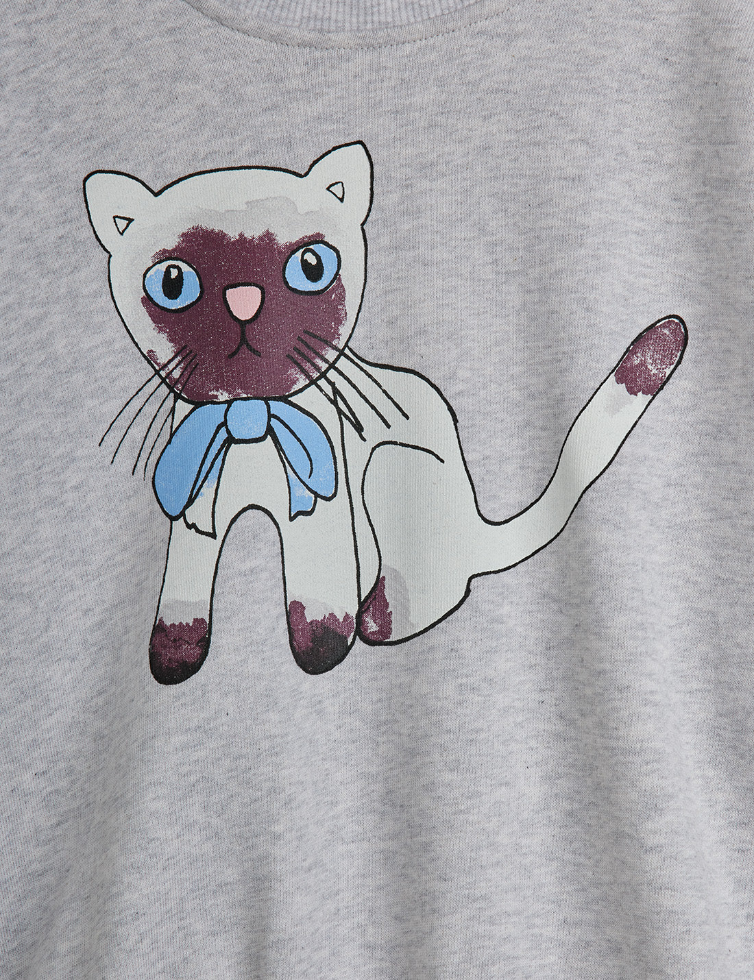Sudadera gato siames detalle