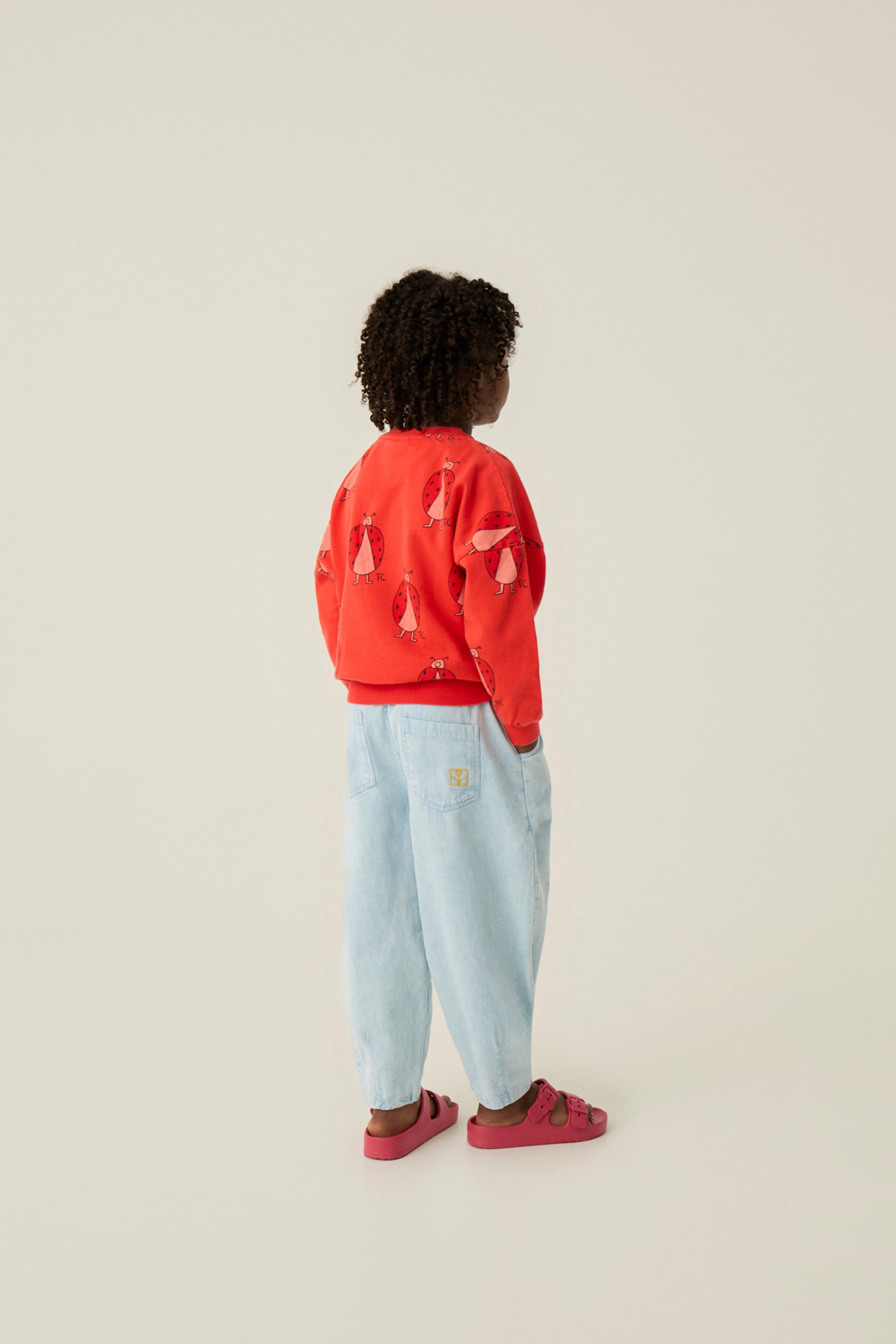 Sudadera ladybug roja pantalon trasera
