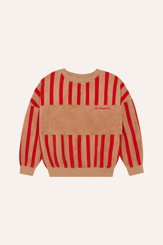 Sudadera rayas rojas frente