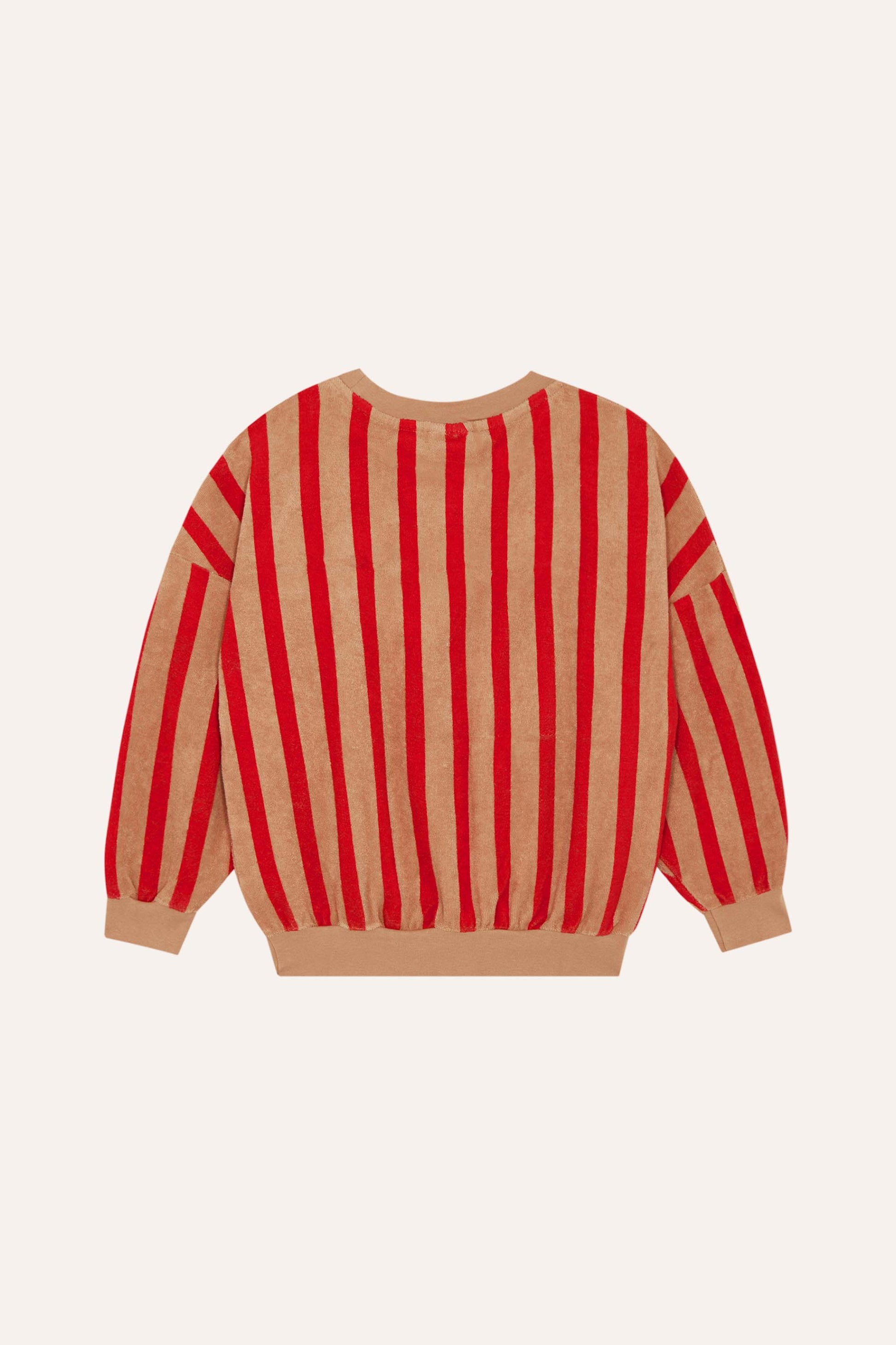 Sudadera rayas rojas trasera
