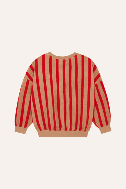 Sudadera rayas rojas trasera