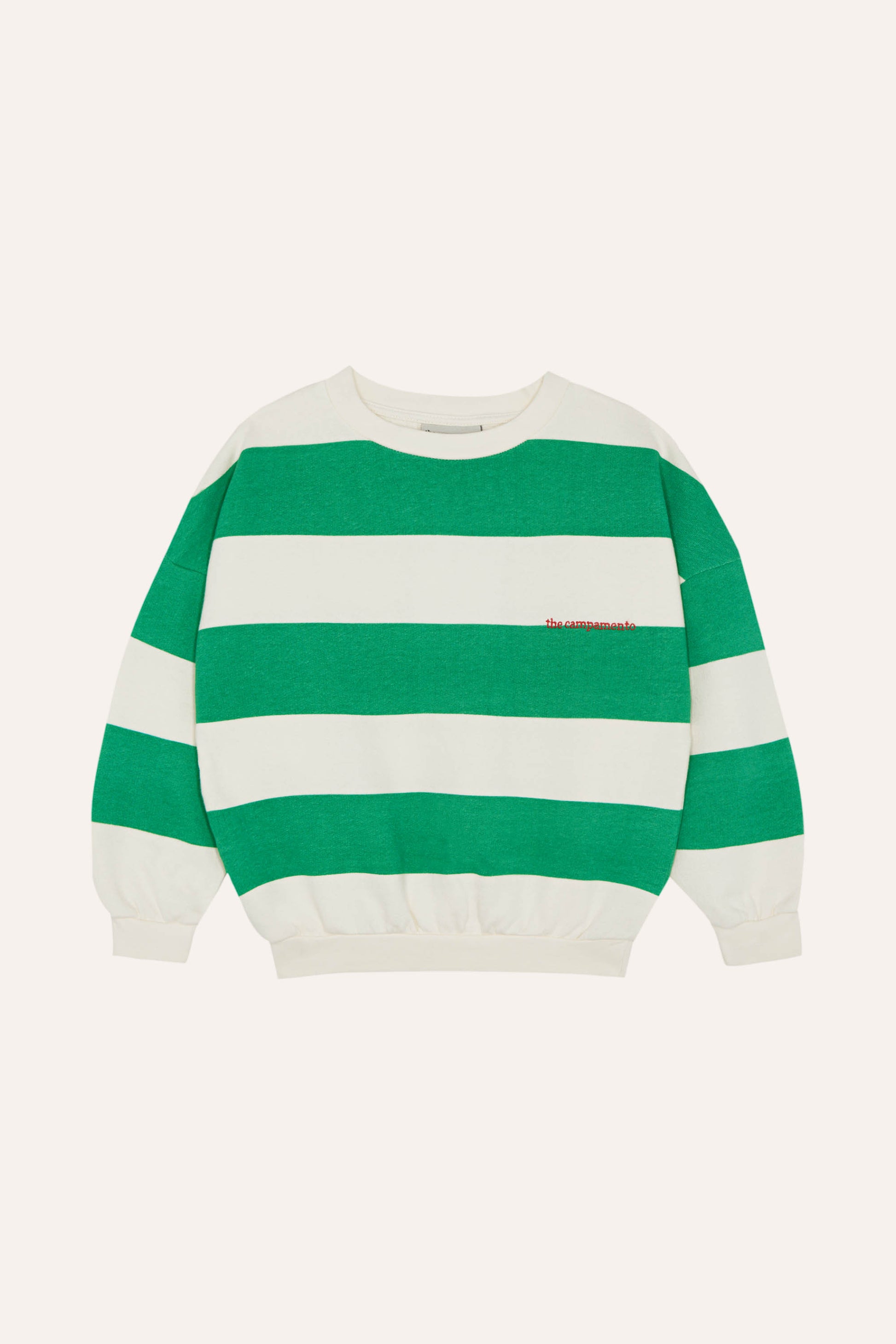 Sudadera rayas verdes delantera