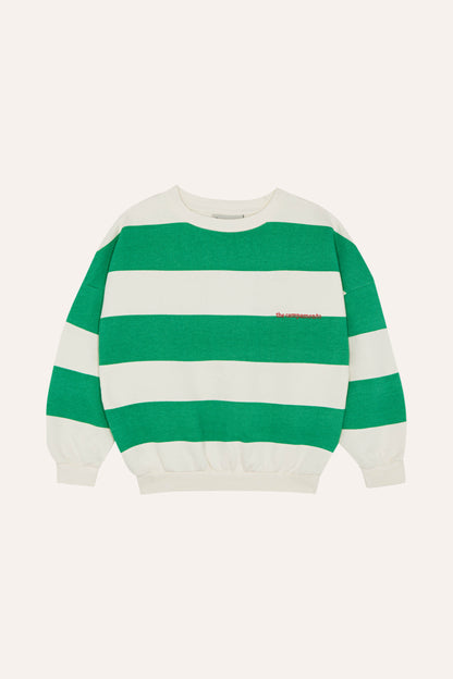 Sudadera rayas verdes delantera