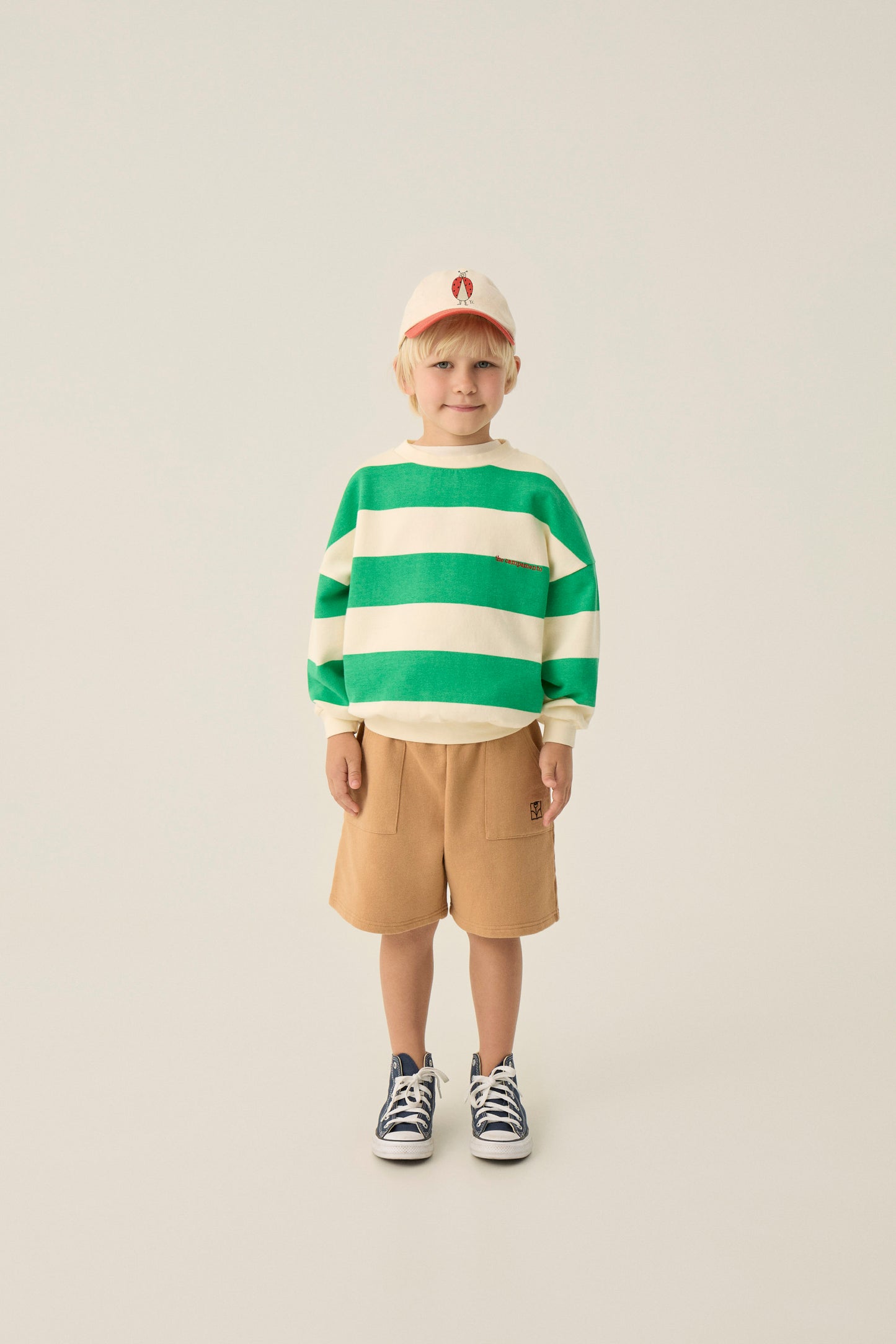 Sudadera rayas verdes pantalon delantera